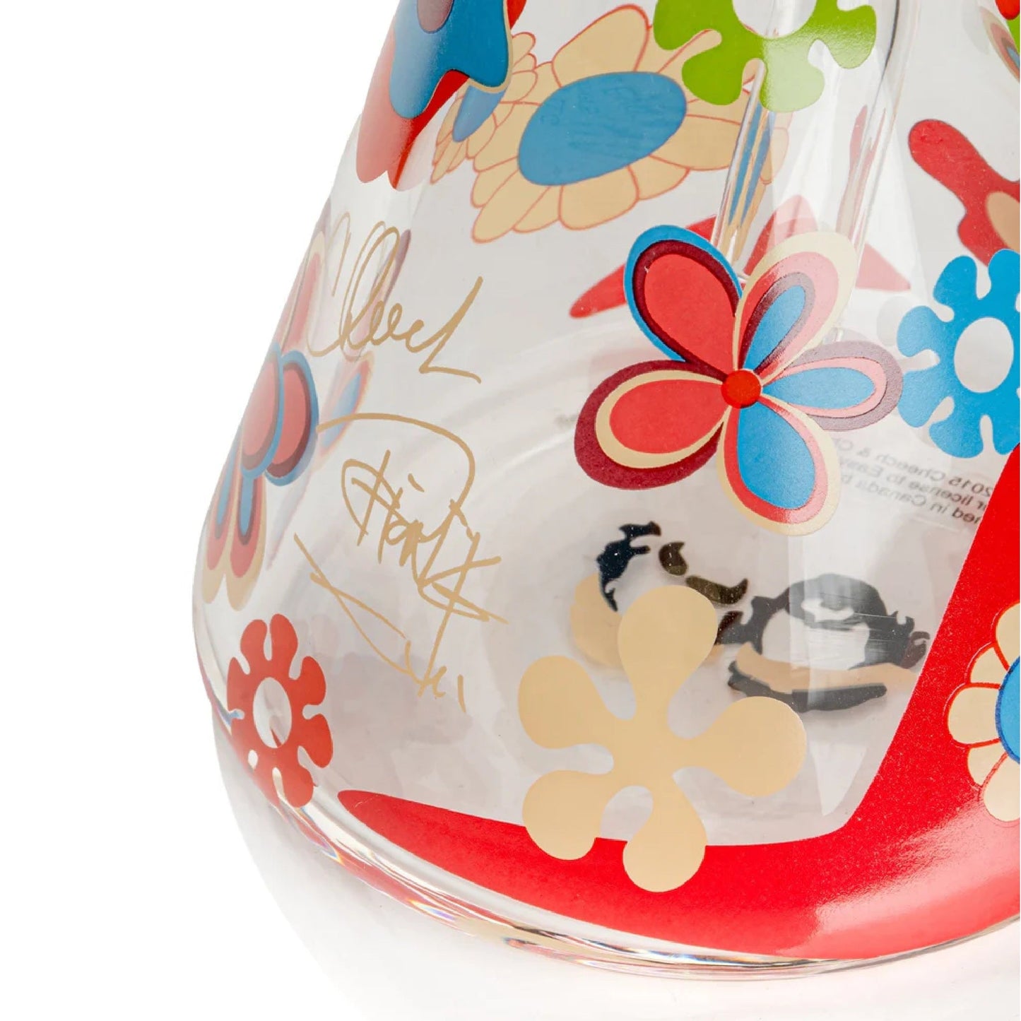 Cheech & Chong Glass Power to the Flower Beaker Bong 12in