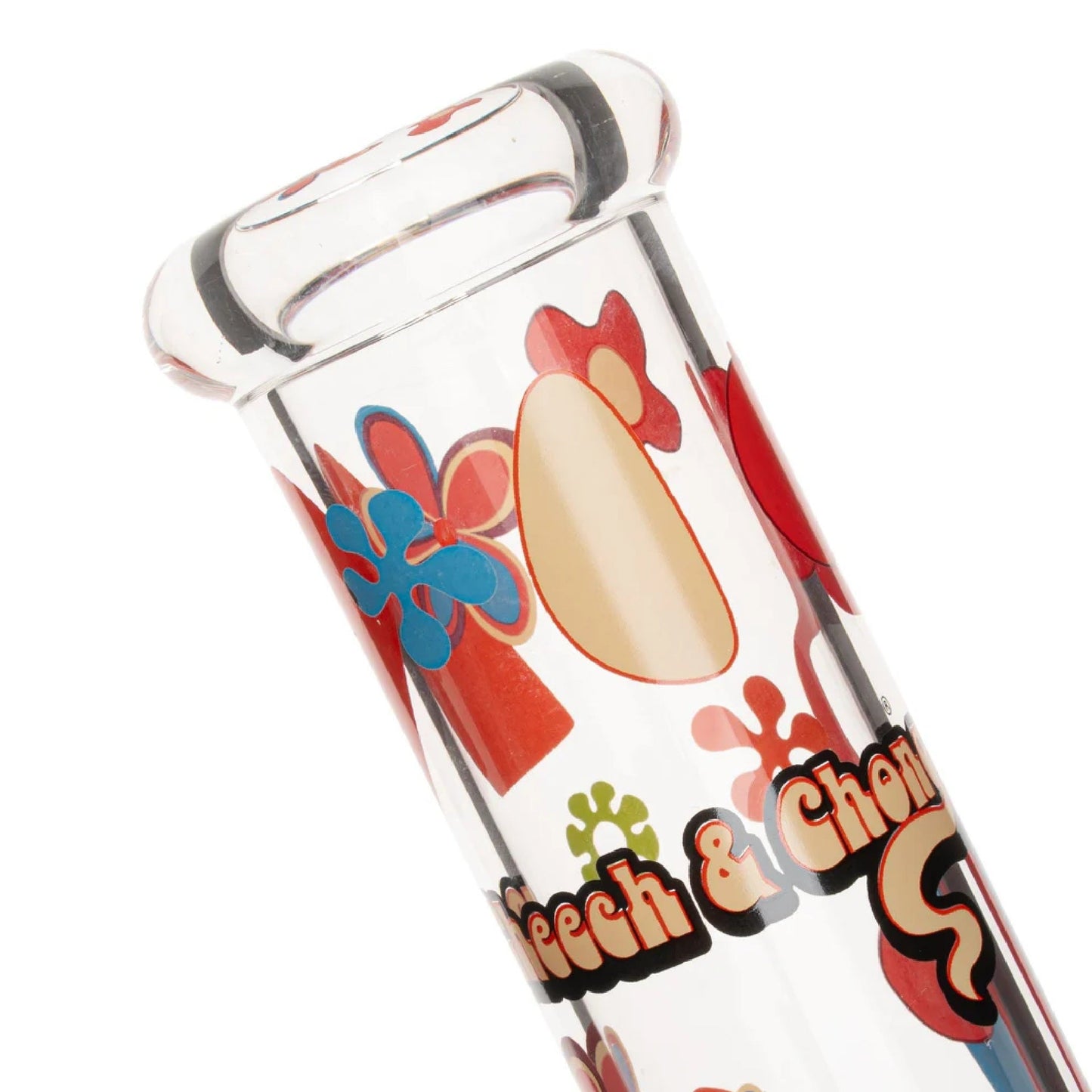 Cheech & Chong Glass Power to the Flower Beaker Bong 12in