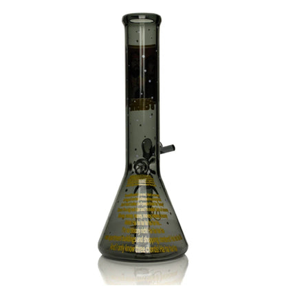 Cheech & Chong Glass Stoners in Space Beaker Bong 10in