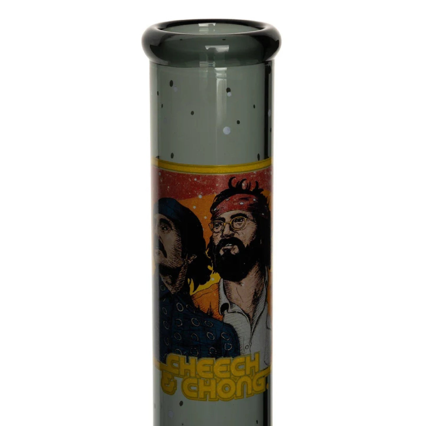 Cheech & Chong Glass Stoners in Space Beaker Bong 10in