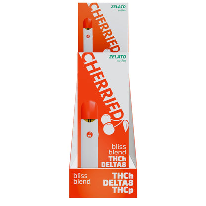 Mellow Fellow Cherried Bliss Blend THC-h/Delta 8/THC-P Vaporizer 2000mg