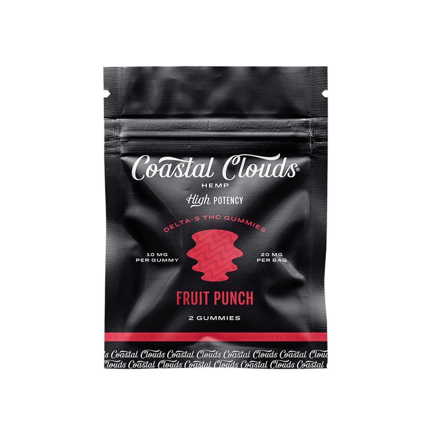 Coastal Clouds Delta 9 Fruit Punch Gummies 20mg 2ct