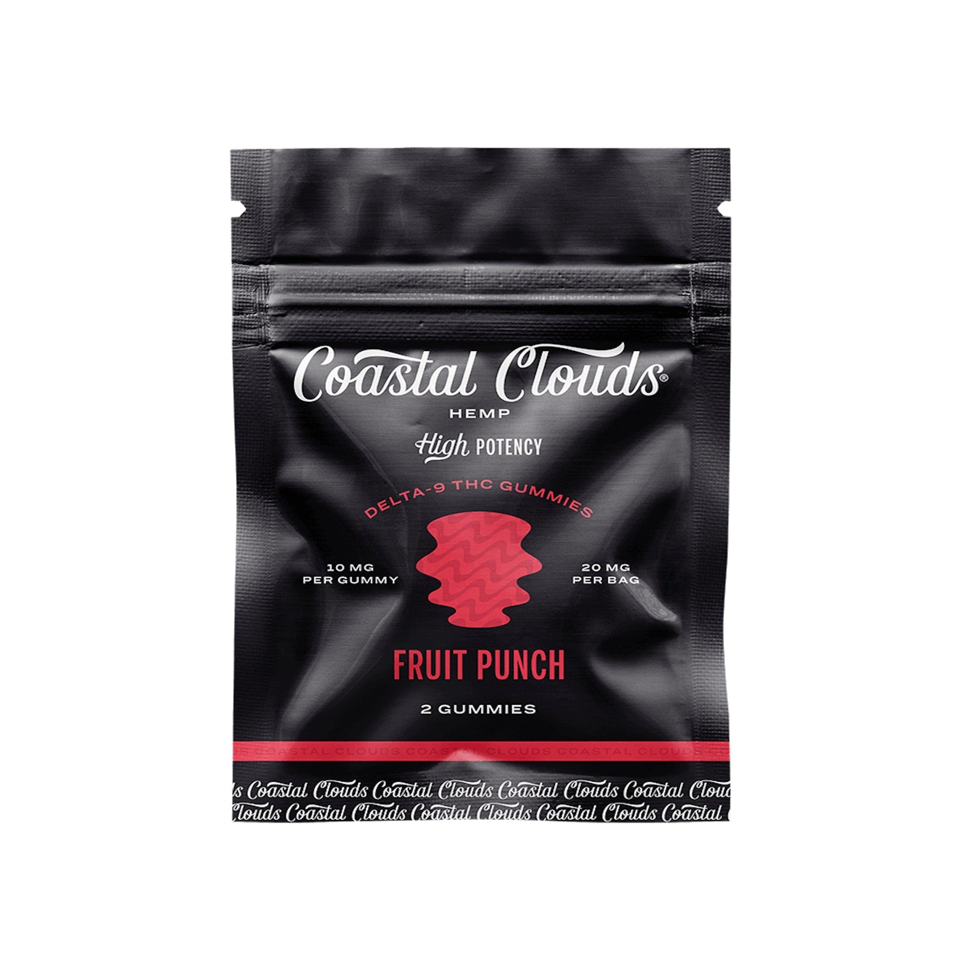 Coastal Clouds Delta 9 Fruit Punch Gummies 20mg 2ct