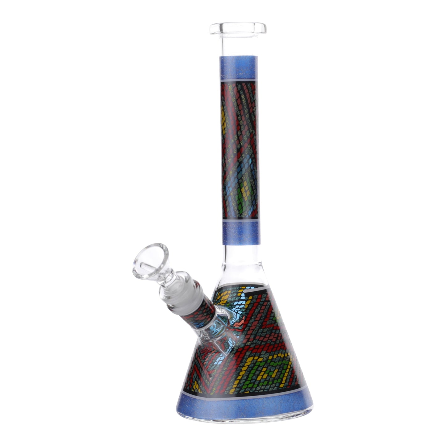Royal Glass Cobra Scale Pattern Beaker Bong 10in