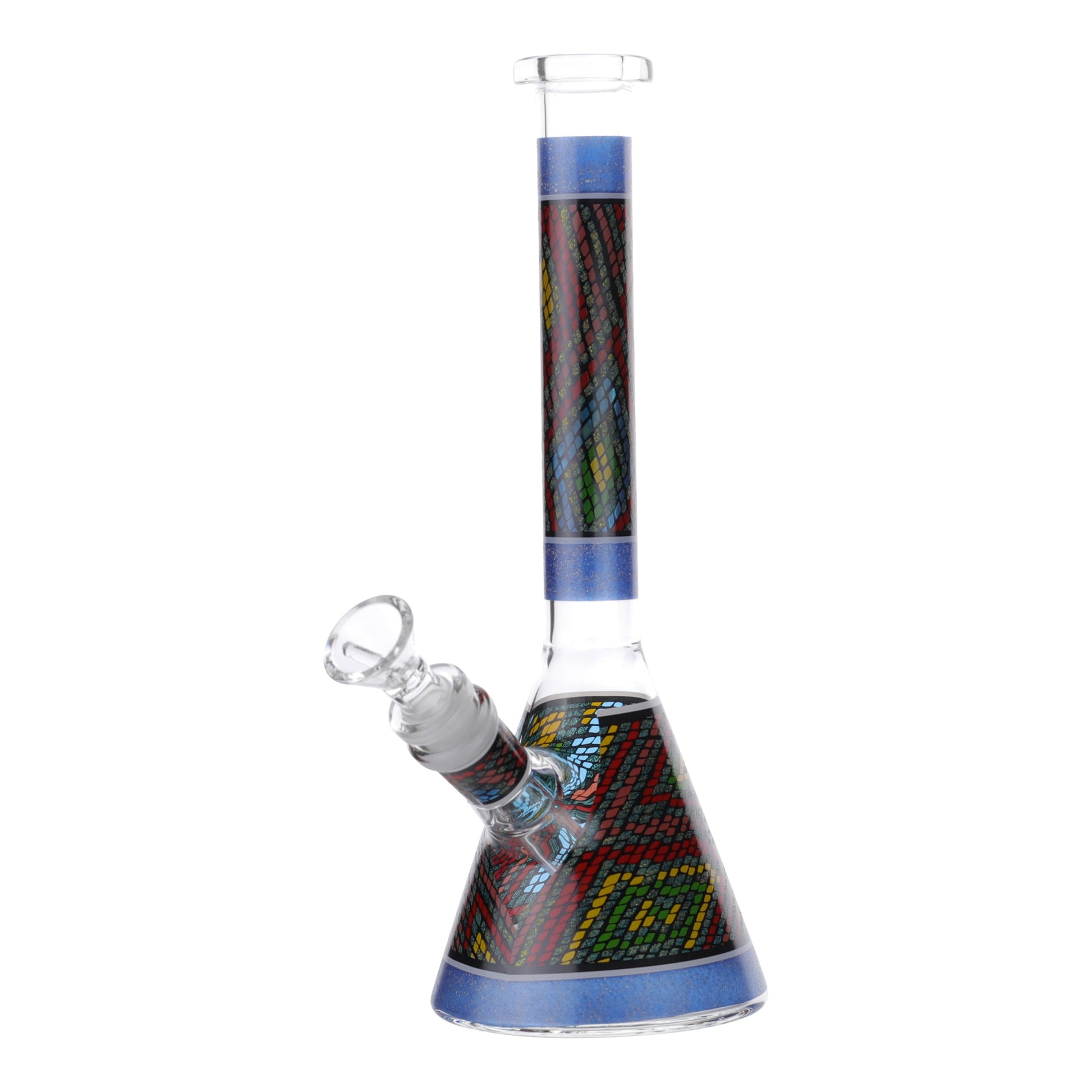 Royal Glass Cobra Scale Pattern Beaker Bong 10in