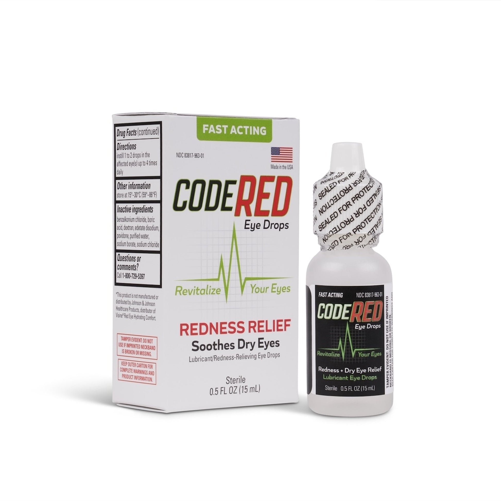 Code Red Eye Drops Fast Acting Redness Relief