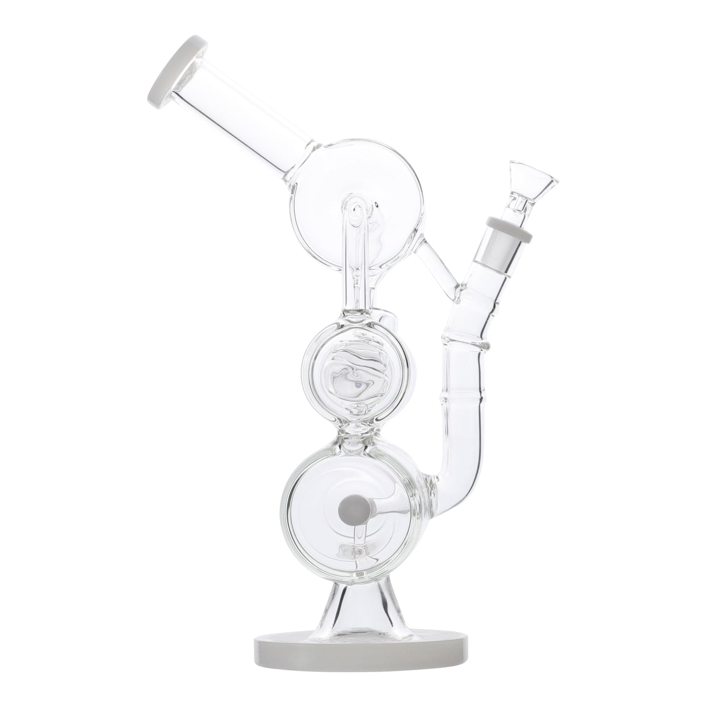 YX Coiled Inline Percolator Bong 13in Borosilicate Glass