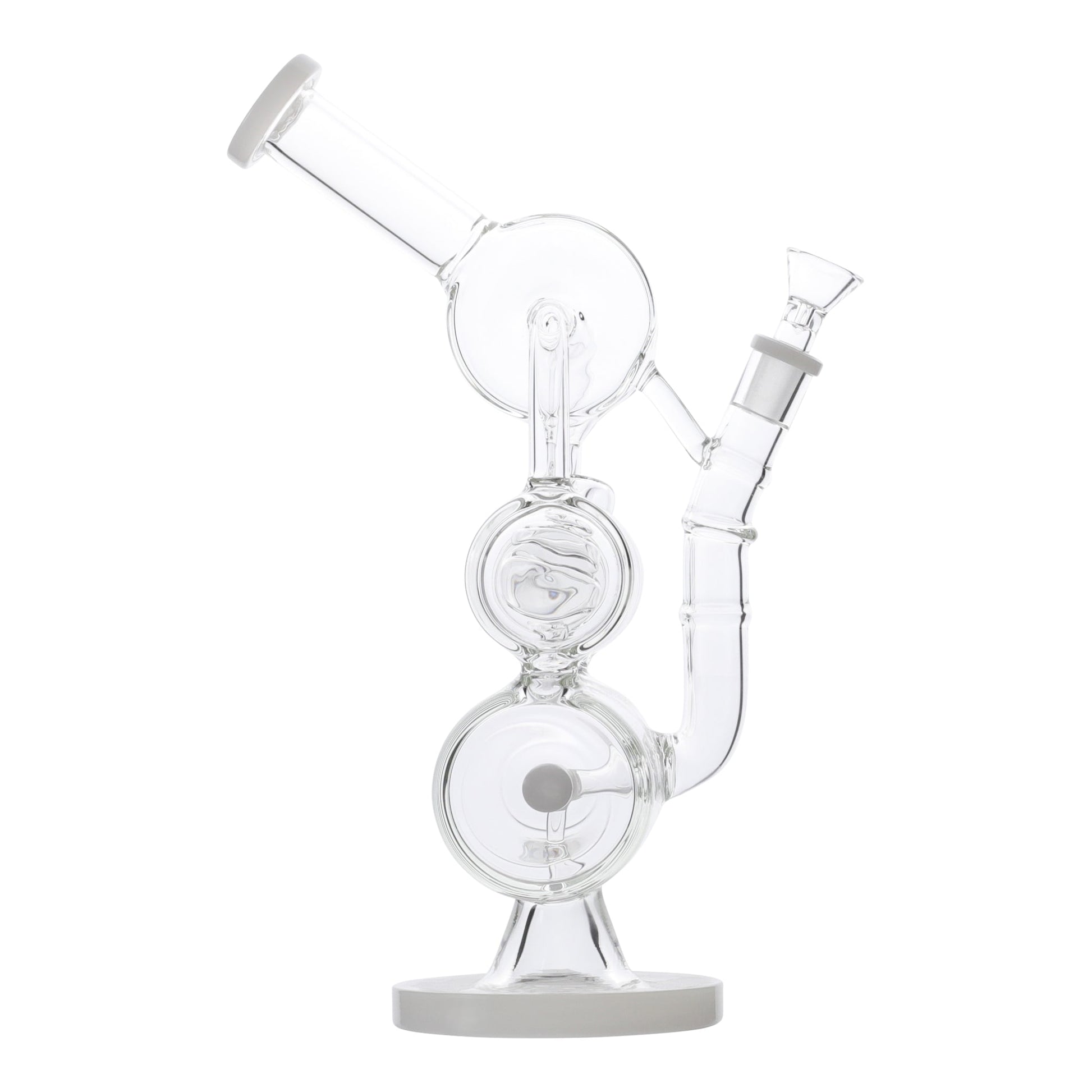 YX Coiled Inline Percolator Bong 13in Borosilicate Glass