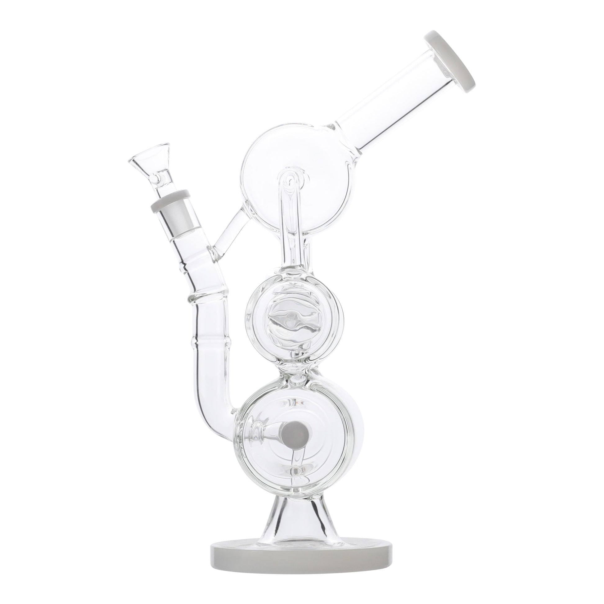 YX Coiled Inline Percolator Bong 13in Borosilicate Glass