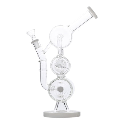 YX Coiled Inline Percolator Bong 13in Borosilicate Glass