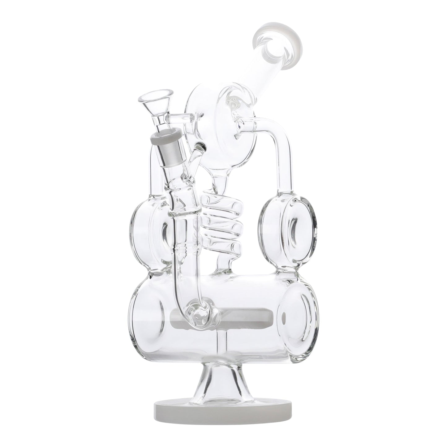 YX Coiled Inline Percolator Bong 13in Borosilicate Glass