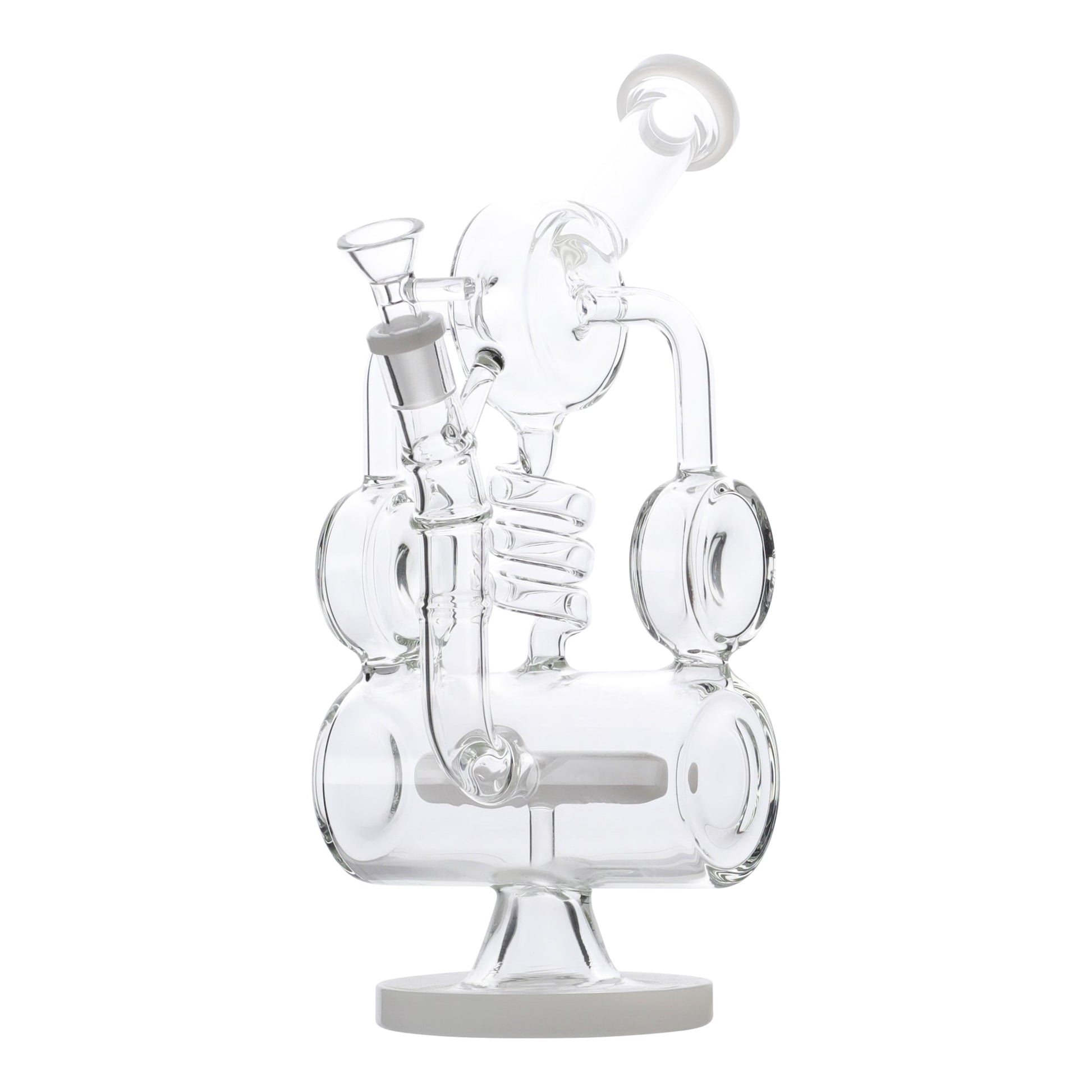 YX Coiled Inline Percolator Bong 13in Borosilicate Glass