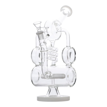 YX Coiled Inline Percolator Bong 13in Borosilicate Glass