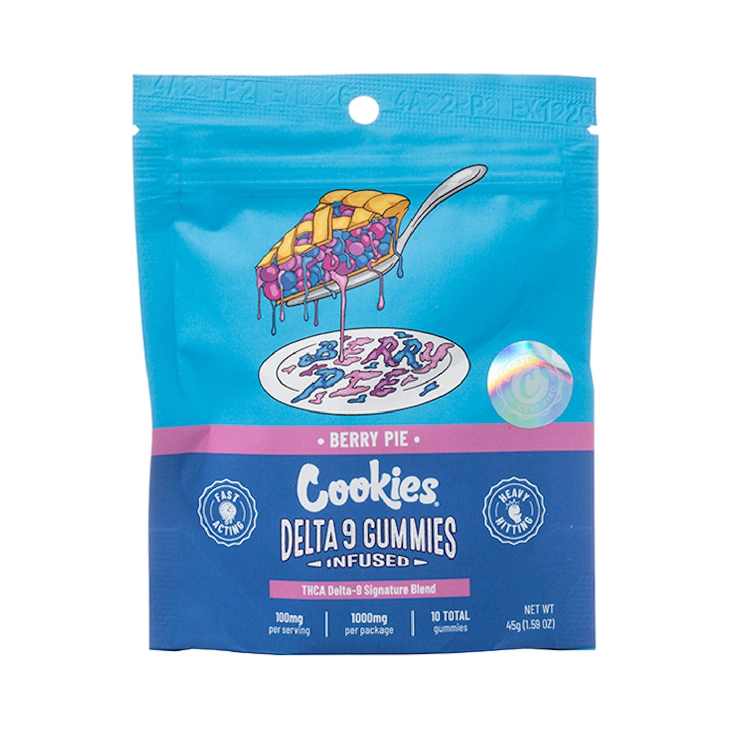 Cookies Berry Pie THC-A Delta 9 Gummies 1000mg 10ct
