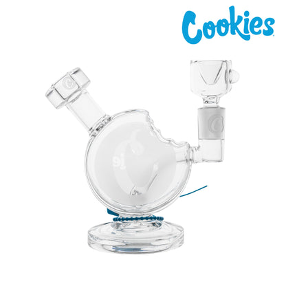 Cookies Bite Bubbler Bong 6in Borosilicate Glass