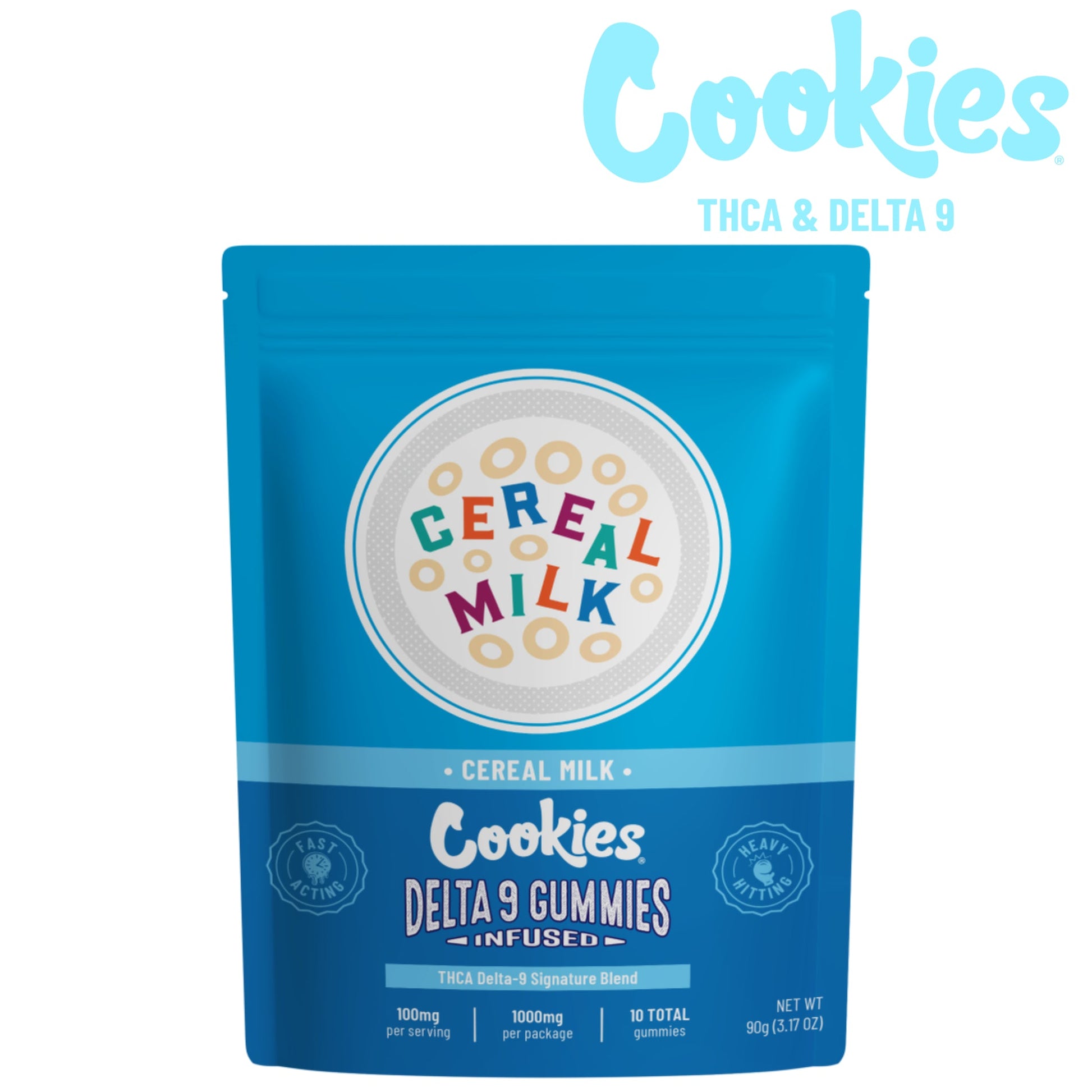 Cookies Cereal Milk THC-A Delta 9 Gummies 10ct