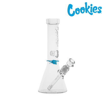 Cookies Glass Flame Beaker Bong 13in