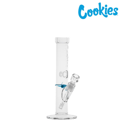 Cookies Glass Flame Straight Tube Bong 13in
