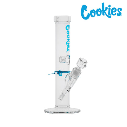 Cookies Original Straight Tube Bong 13in Borosilicate Glass