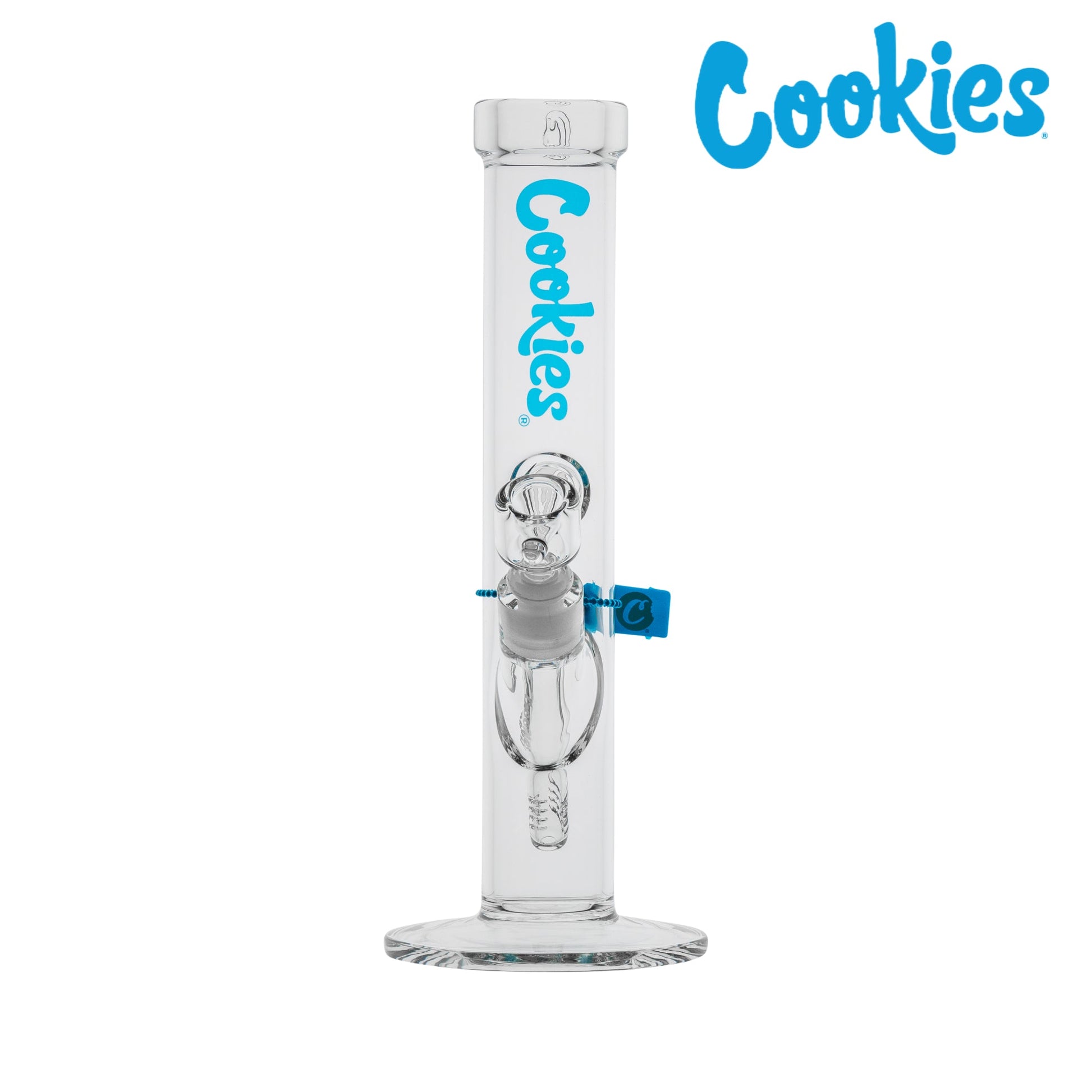 Cookies Original Straight Tube Bong 13in Borosilicate Glass