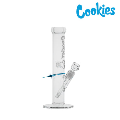 Cookies Original Straight Tube Bong 13in Borosilicate Glass