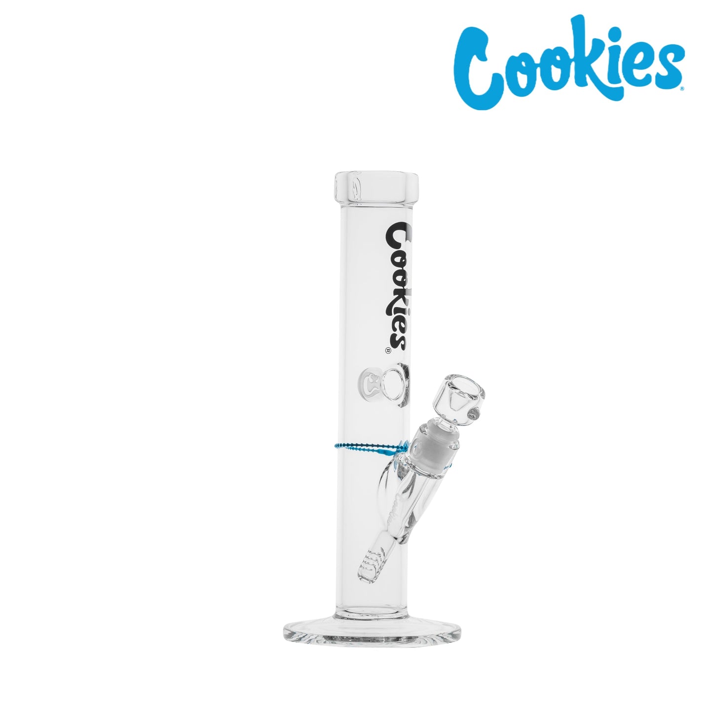 Cookies Original Straight Tube Bong 13in Borosilicate Glass