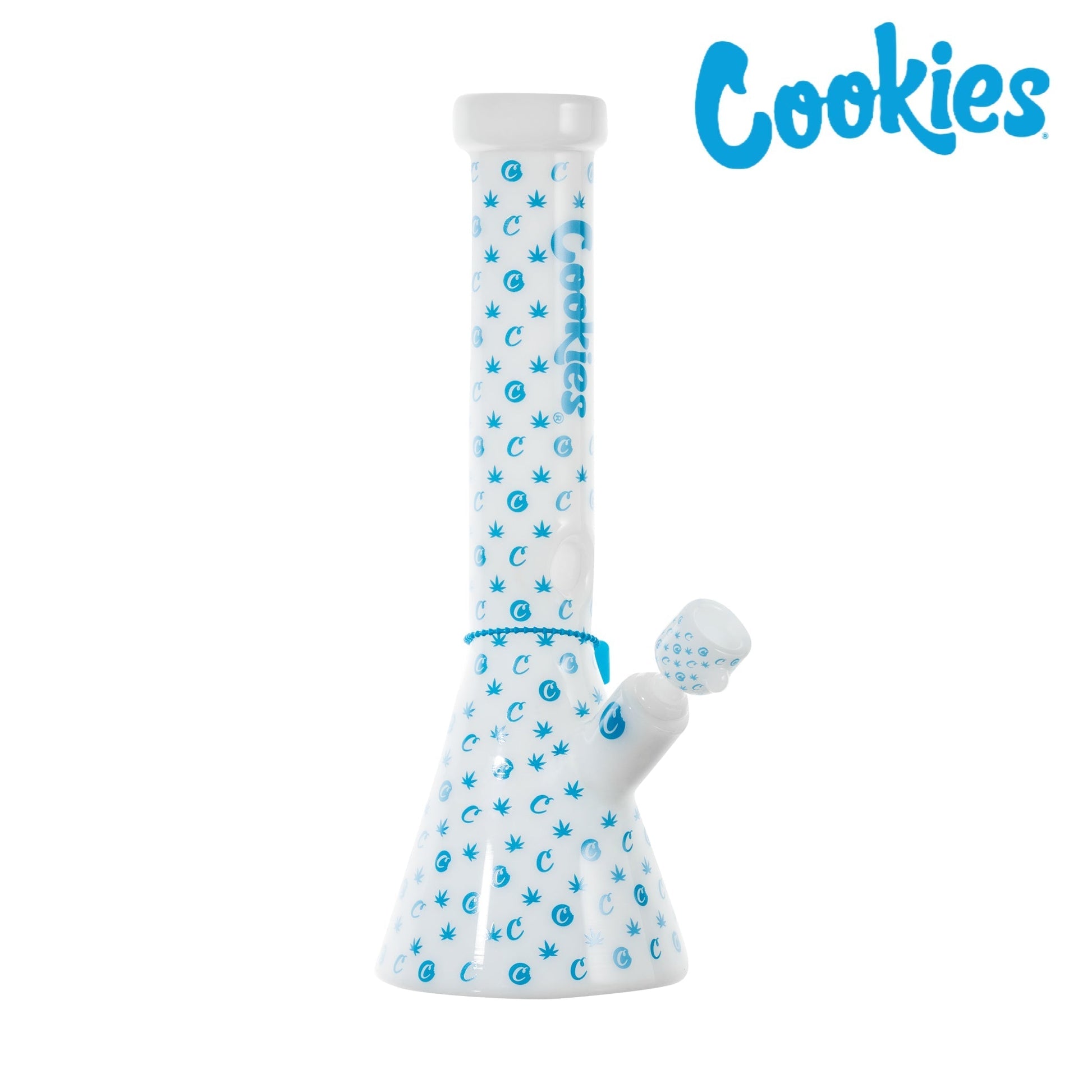 Cookies Glass V Beaker Bong 14in