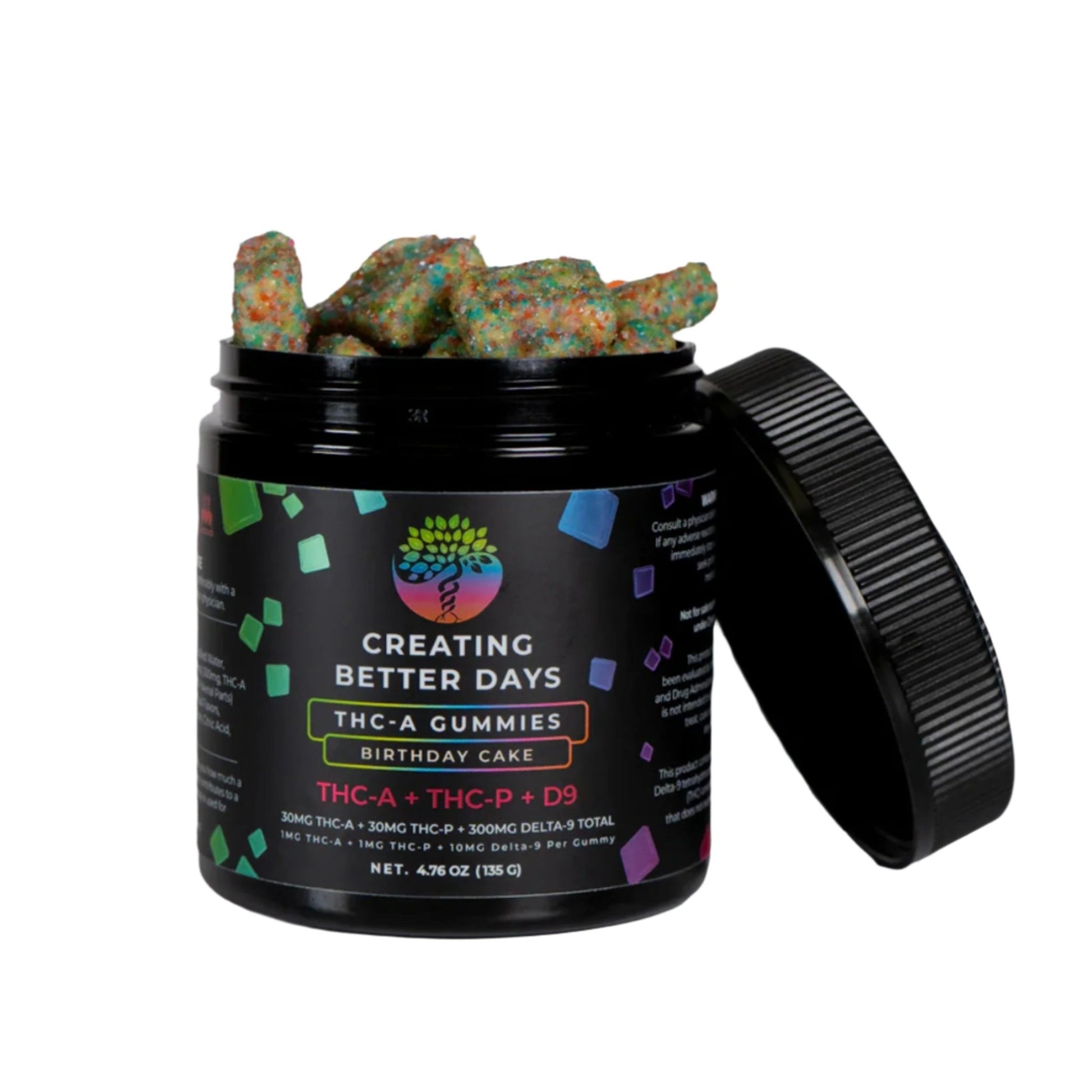 Creating Better Days Birthday Cake THC-A Gummies 360mg 30ct