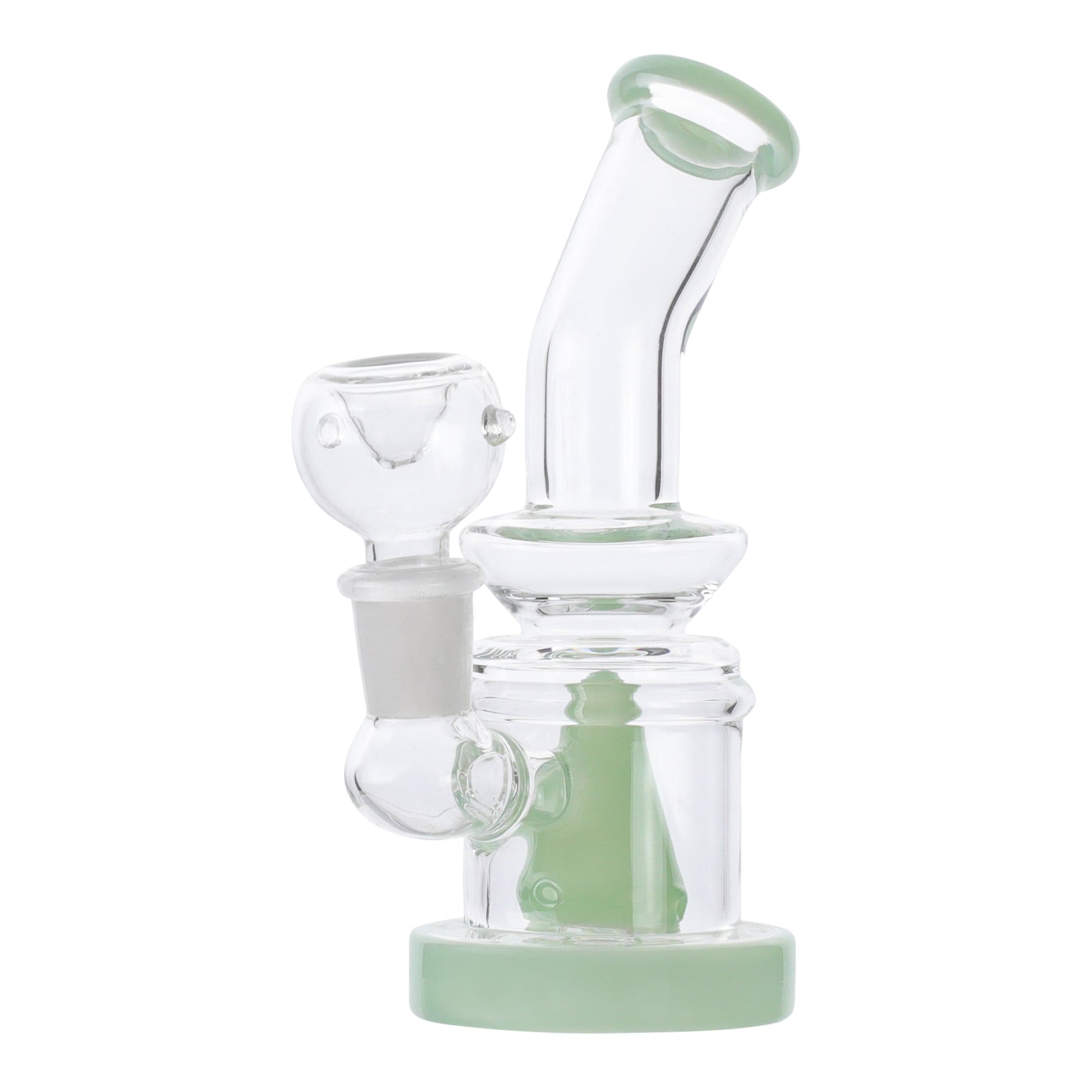 Cyan Cone Perc Mini Bong 5in