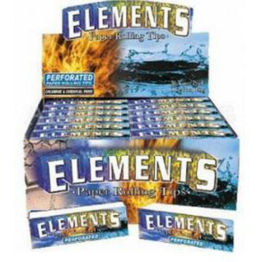 Elements Perforated Paper Rolling Tips (50 Tips Per Pack) - 50pk