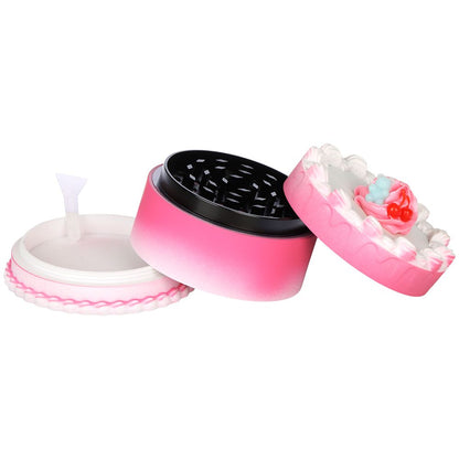6CT - SeshGear Zinc & Resin Cake Grinder - 3pc / 2.7" / Assorted Styles