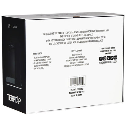 Stache Products Terp Tap Portable Vaporizer | 3000mAh | Black