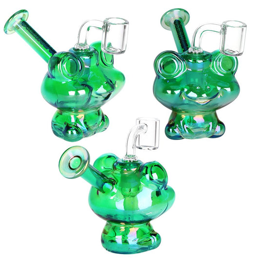 SeshGear Electro Frog Glass Dab Rig - 4.5 بوصة / 14 مم أنثى / ألوان متنوعة