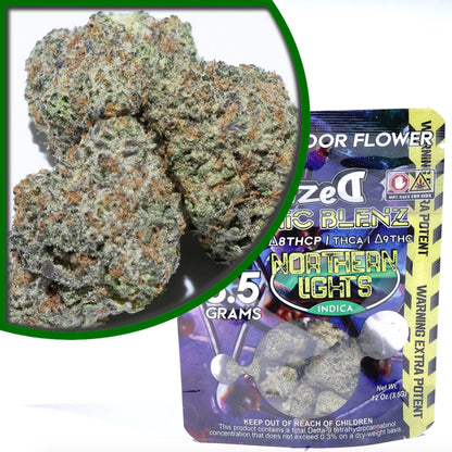 Dazed Atomic Blenz Northern Lights THC-A Flower 3.5g