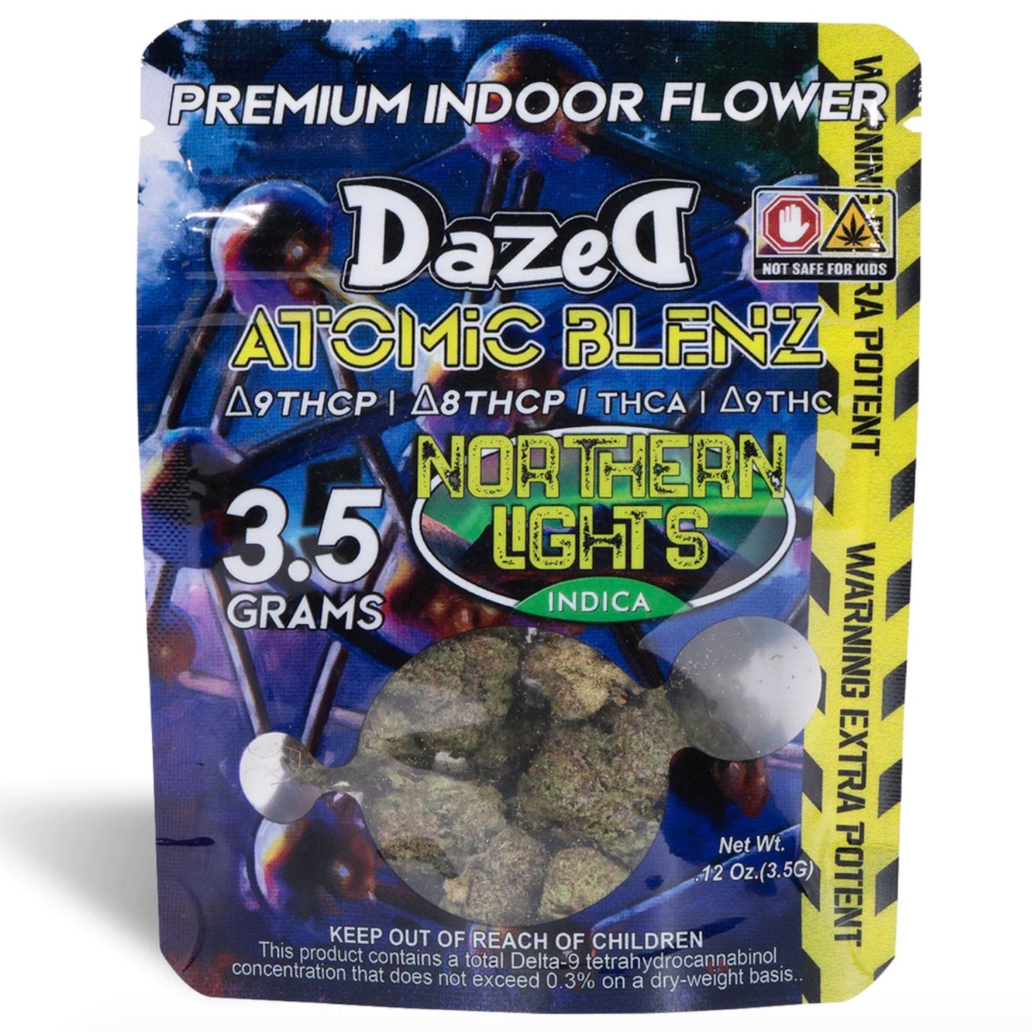 Dazed Atomic Blenz Northern Lights THC-A Flower 3.5g