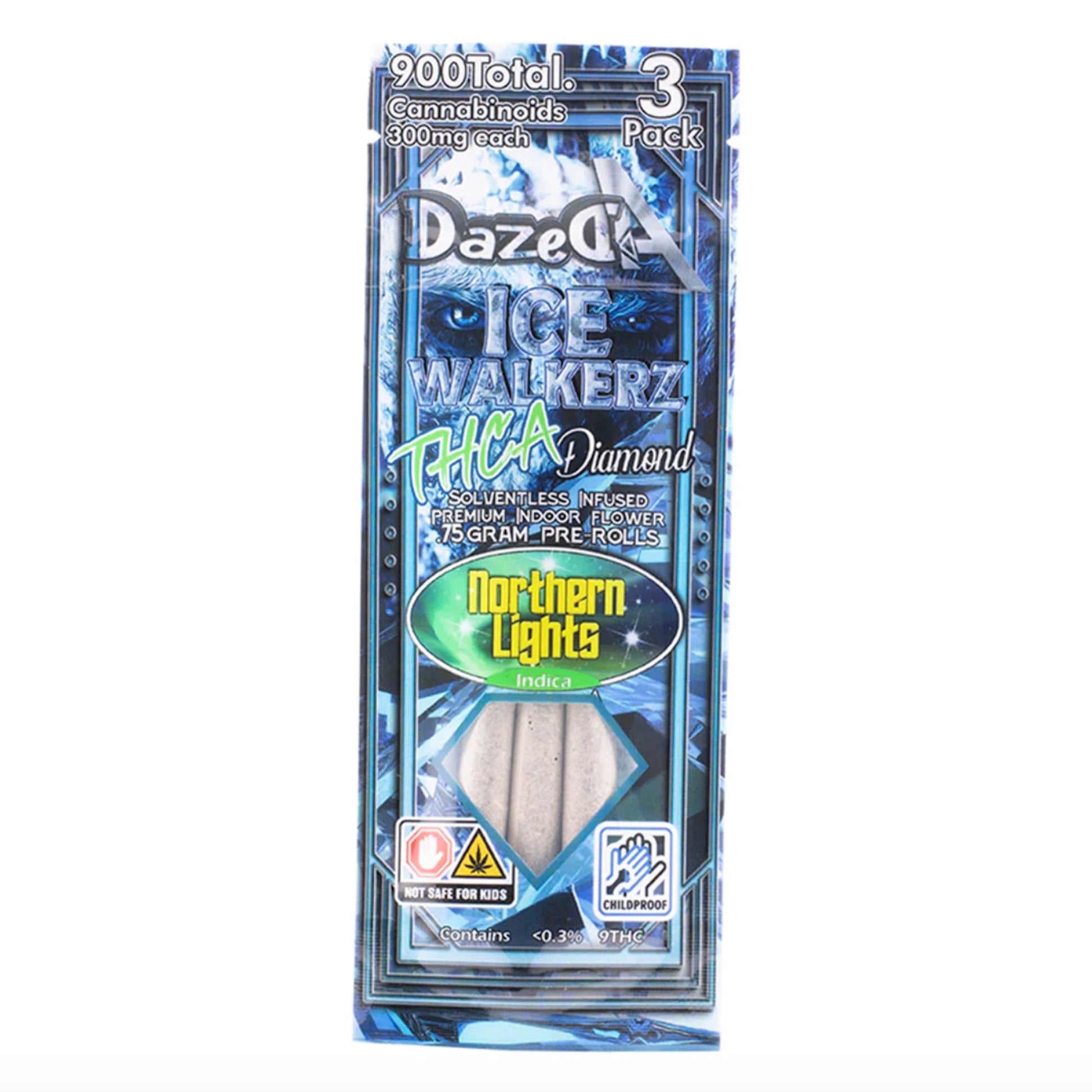 Dazed Icewalker THC-A Pre-Rolls 3pk