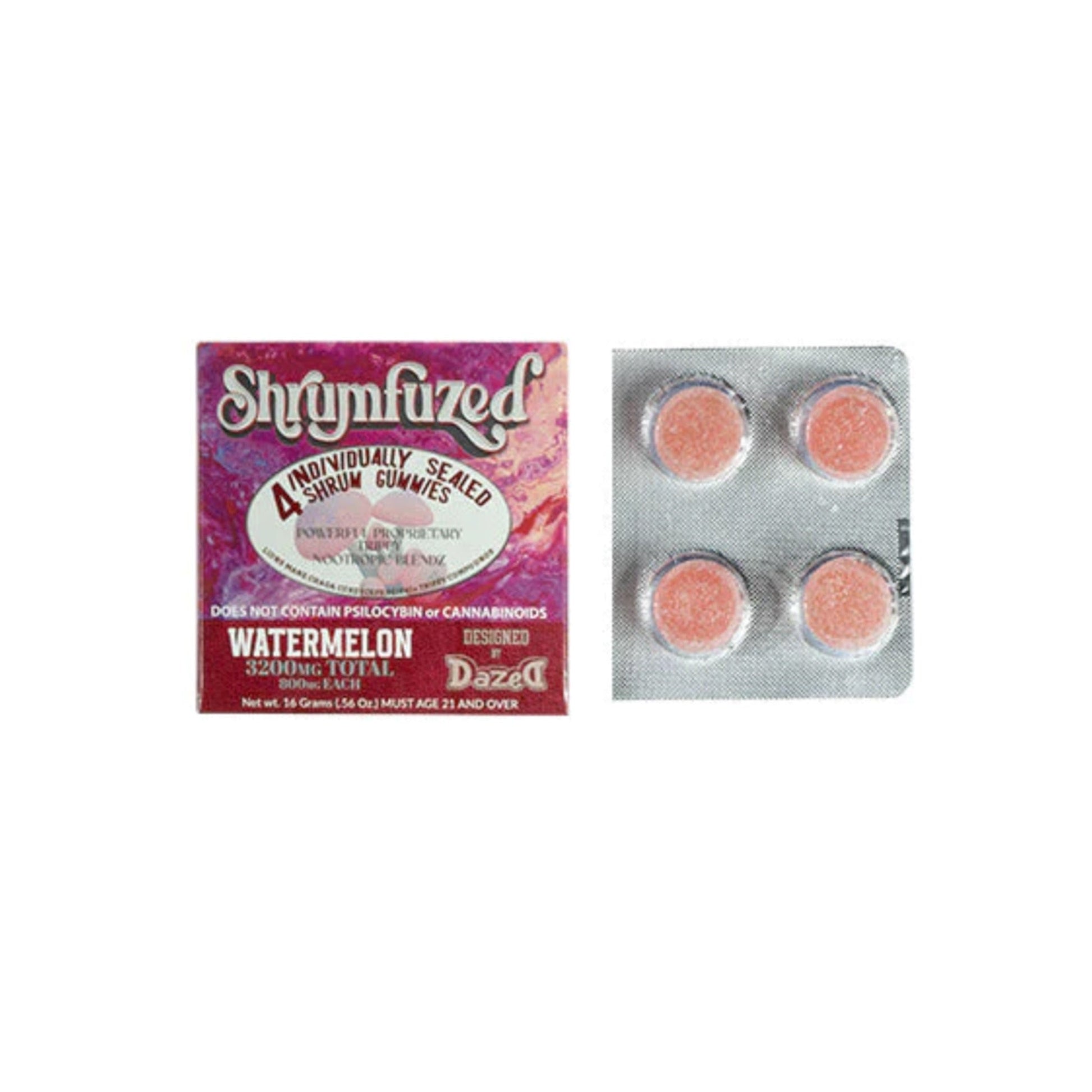 Dazed Shrumfused Watermelon Gummies 4ct