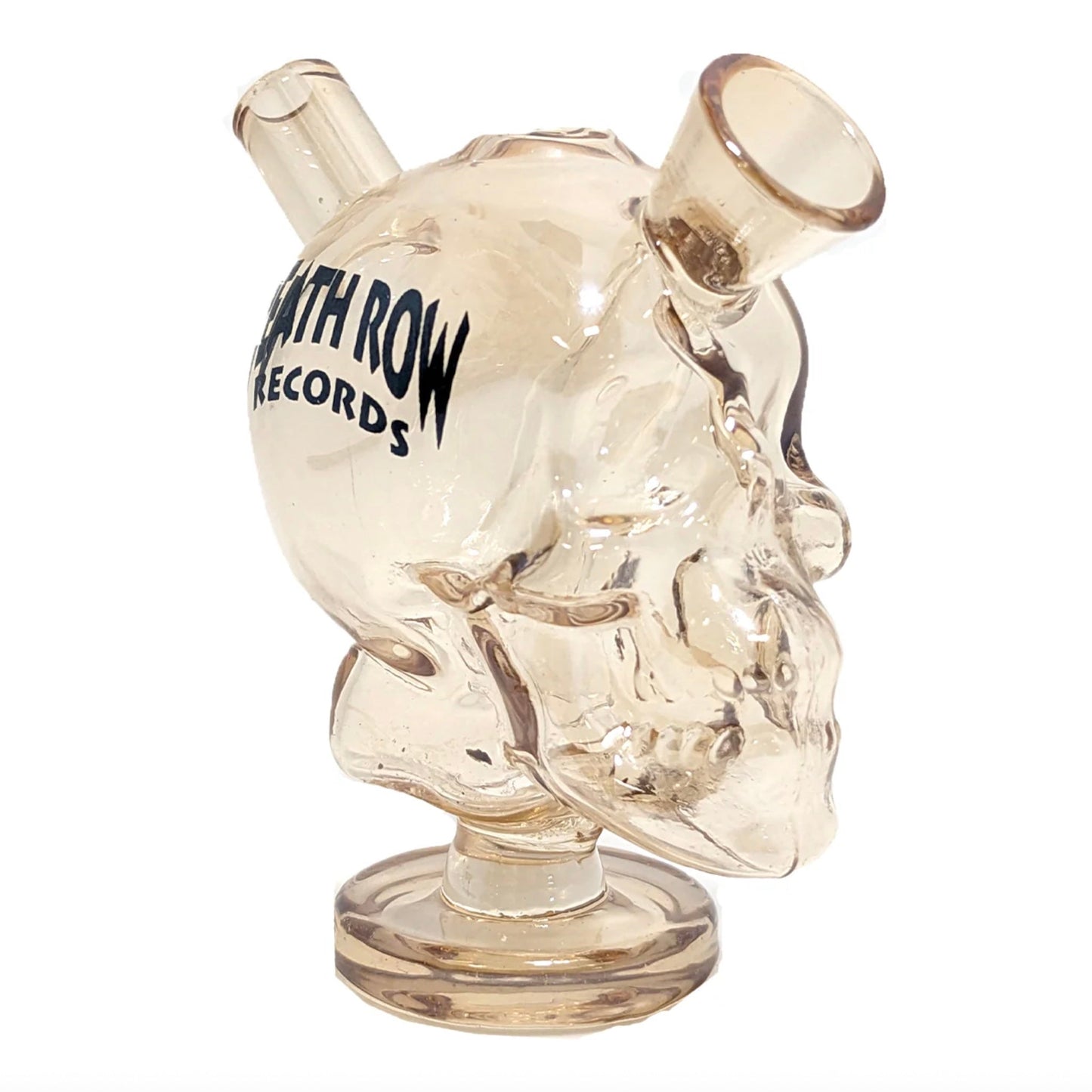Death Row Records Skull Blunt Bubbler 3in Clear