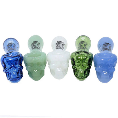 Death Row Records Skull Head Hand Pipe 4in