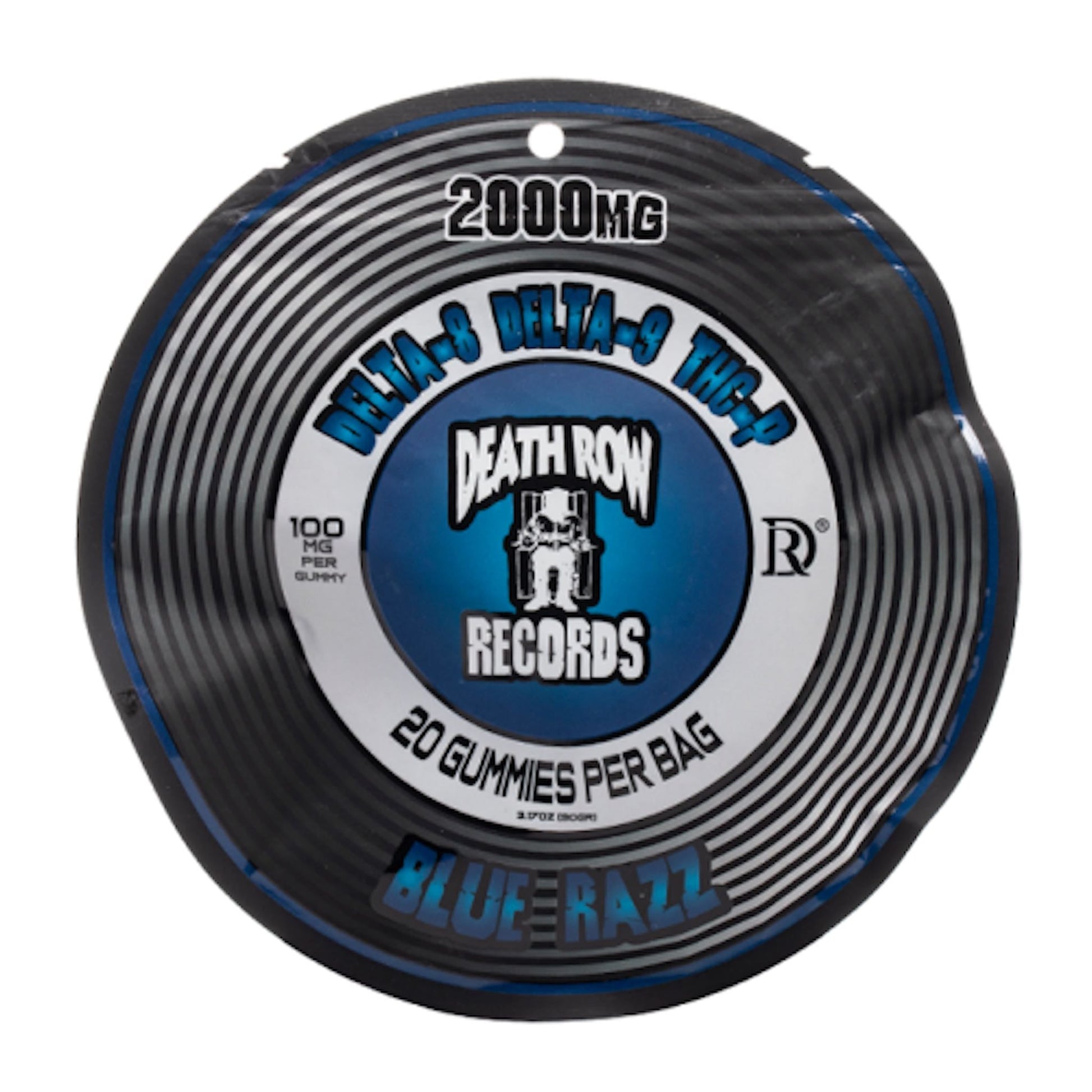 Death Row Signature Blend Blue Razz Gummies 20ct