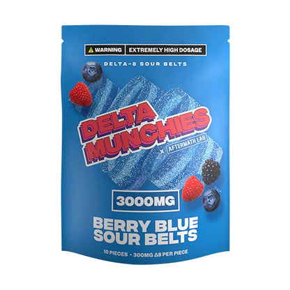 Delta Munchies Delta 8 Sour Belts 3000mg 10ct