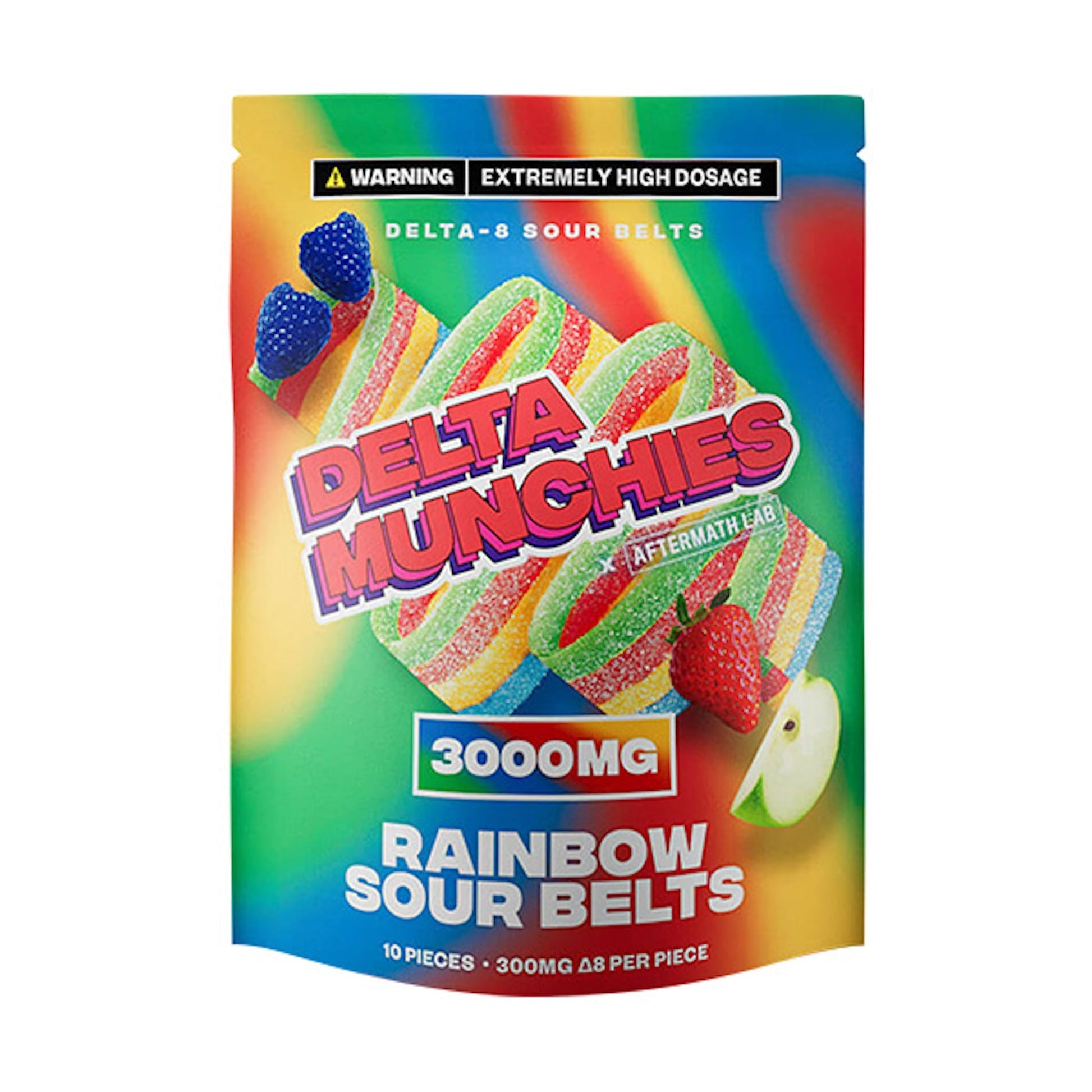 Delta Munchies Delta 8 Sour Belts 3000mg 10ct