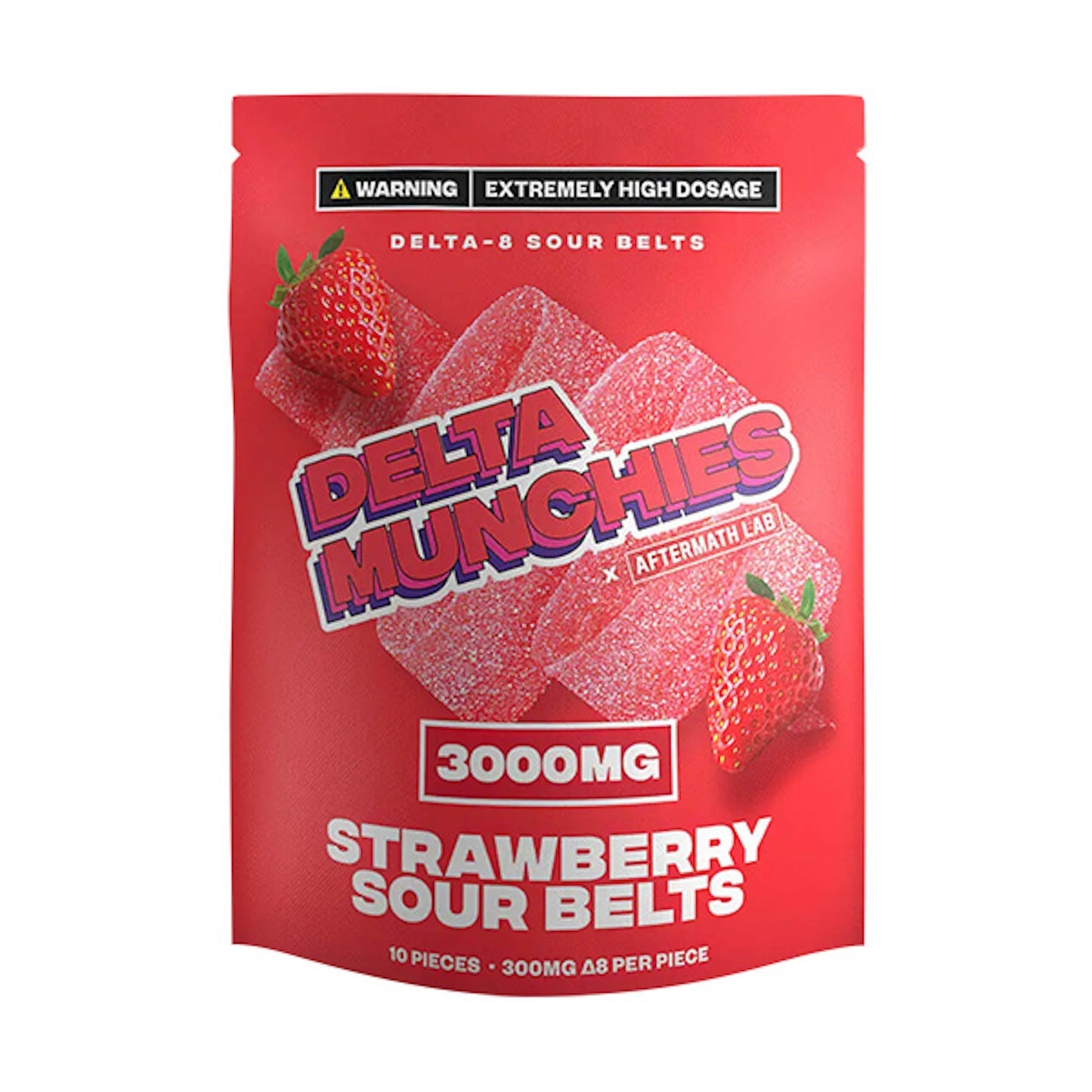 Delta Munchies Delta 8 Sour Belts 3000mg 10ct
