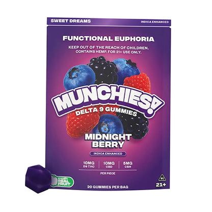Munchies Functional Euphoria Delta 9 Boosted Gummies 400mg 20ct