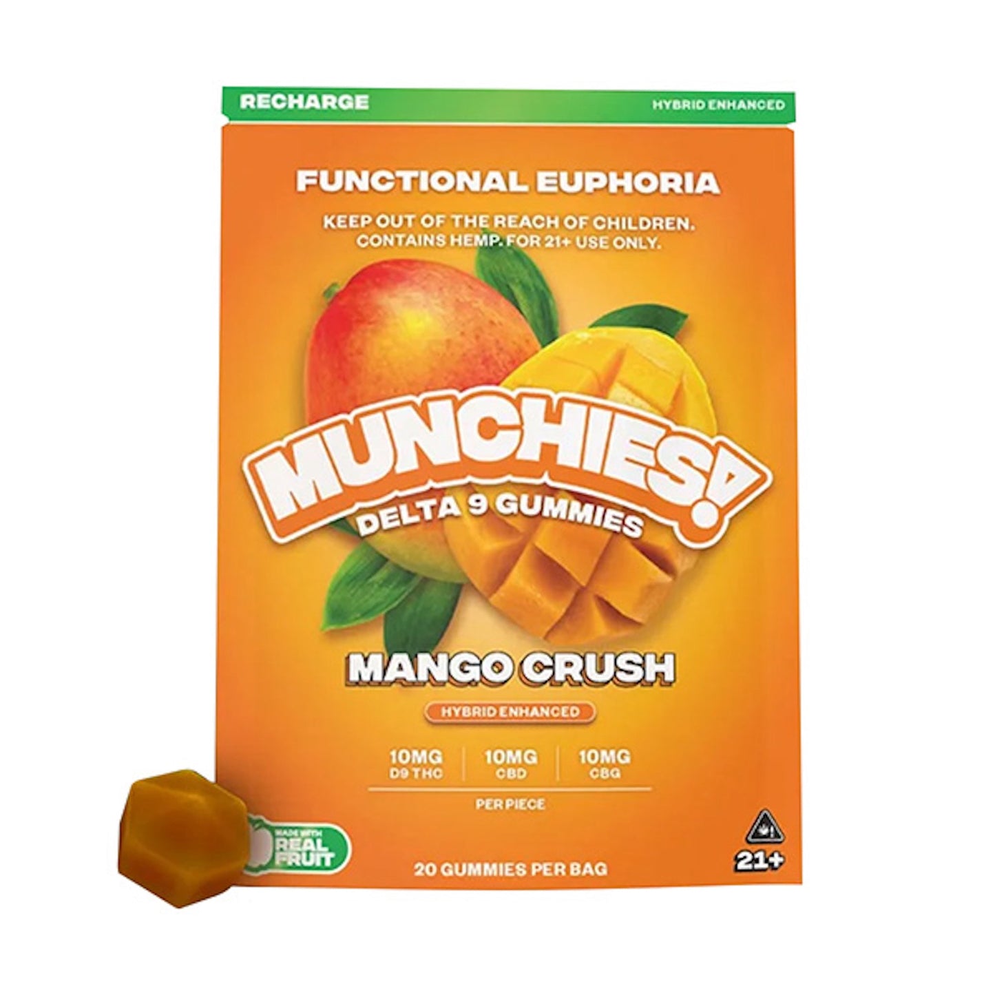 Munchies Functional Euphoria Delta 9 Boosted Gummies 400mg 20ct