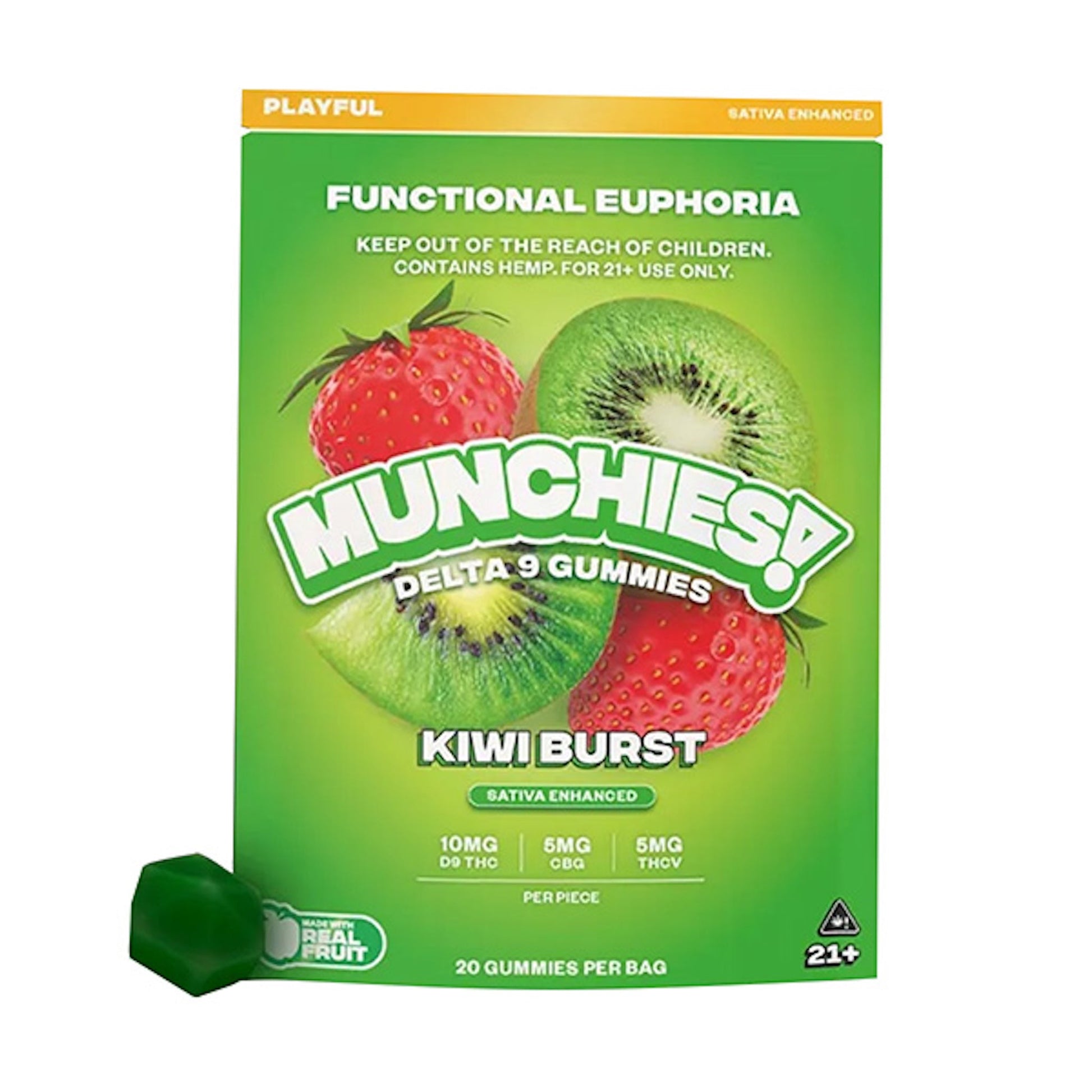Munchies Functional Euphoria Delta 9 Boosted Gummies 400mg 20ct