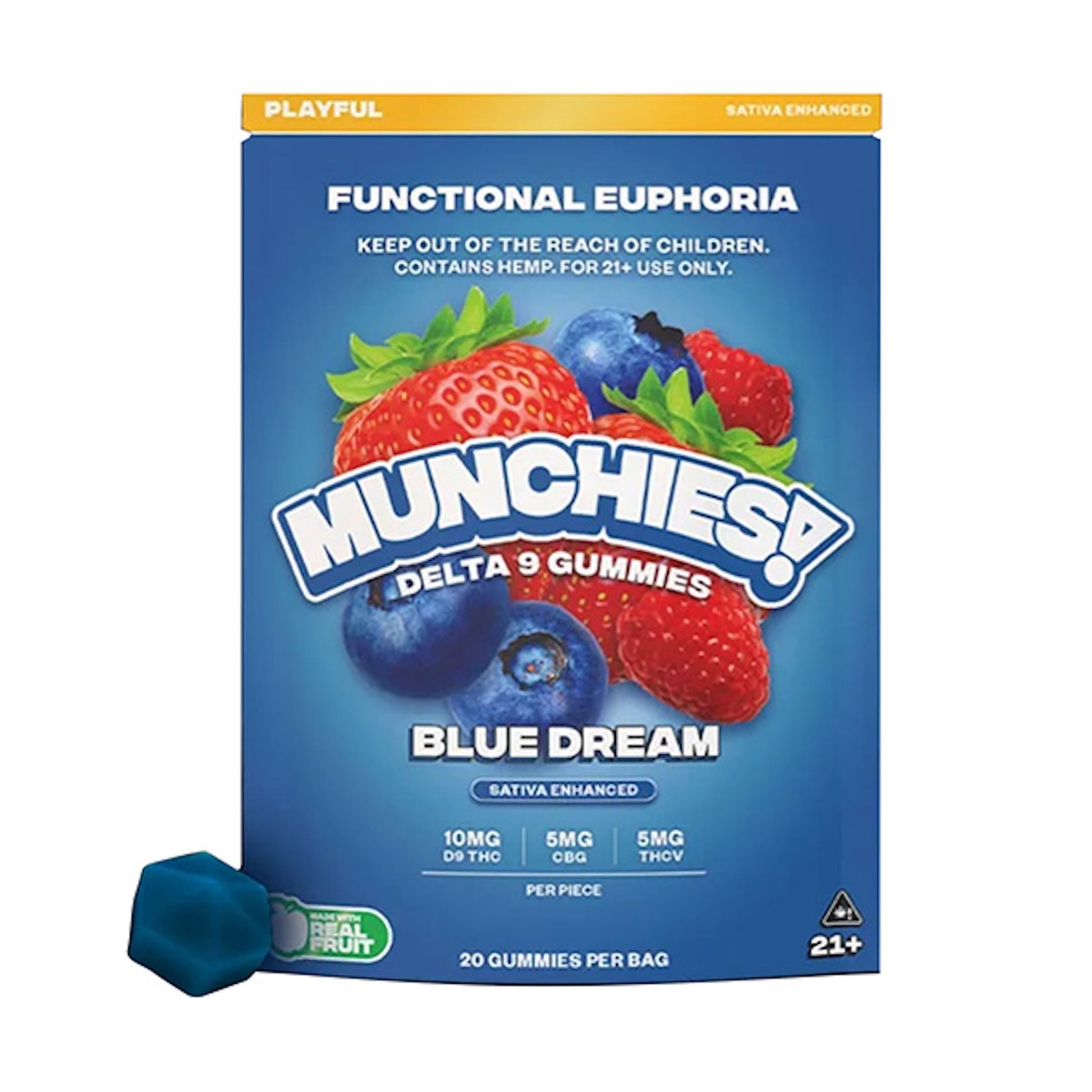 Munchies Functional Euphoria Delta 9 Boosted Gummies 400mg 20ct