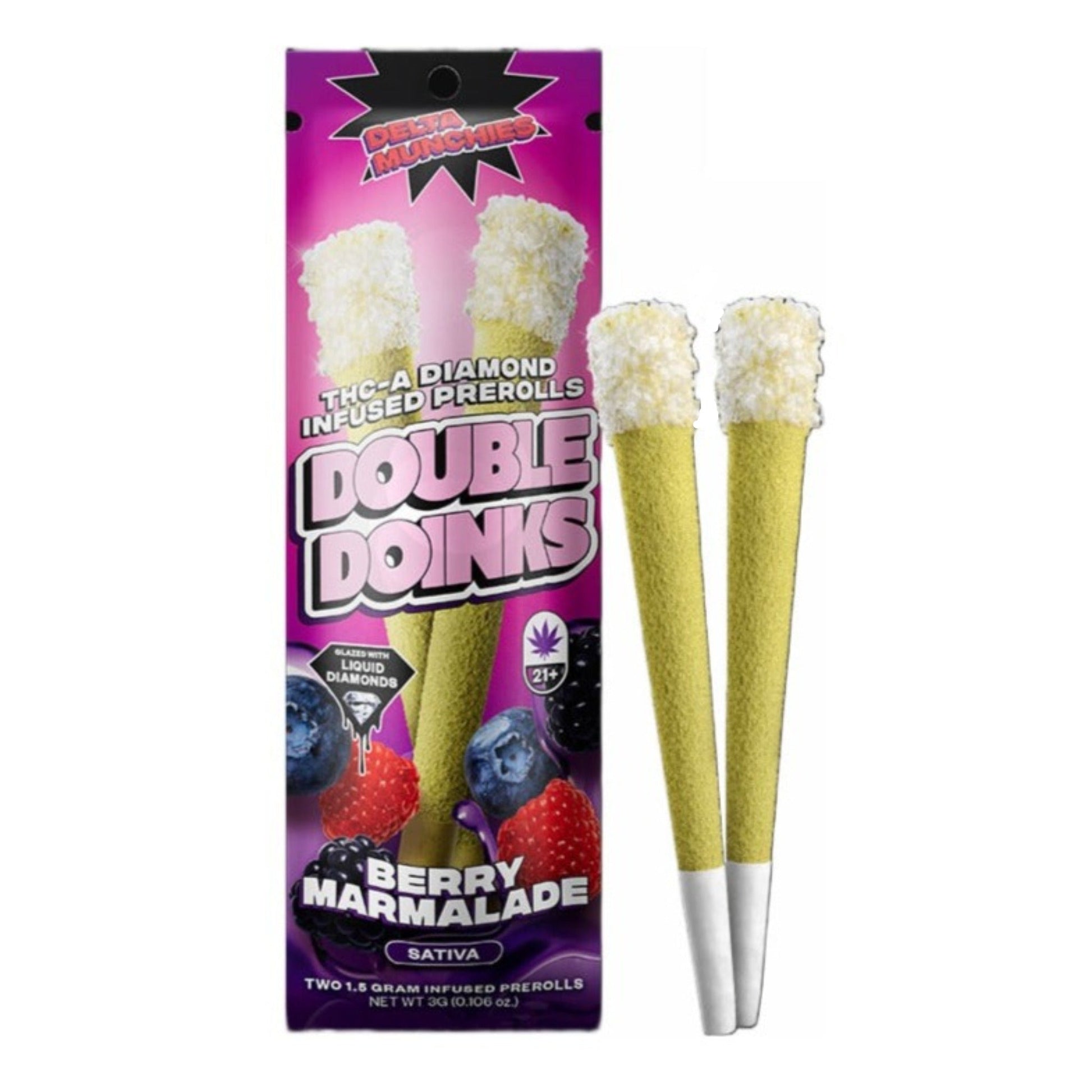 Delta Munchies Double Doink THC-A Pre-Rolls 1500mg 2ct