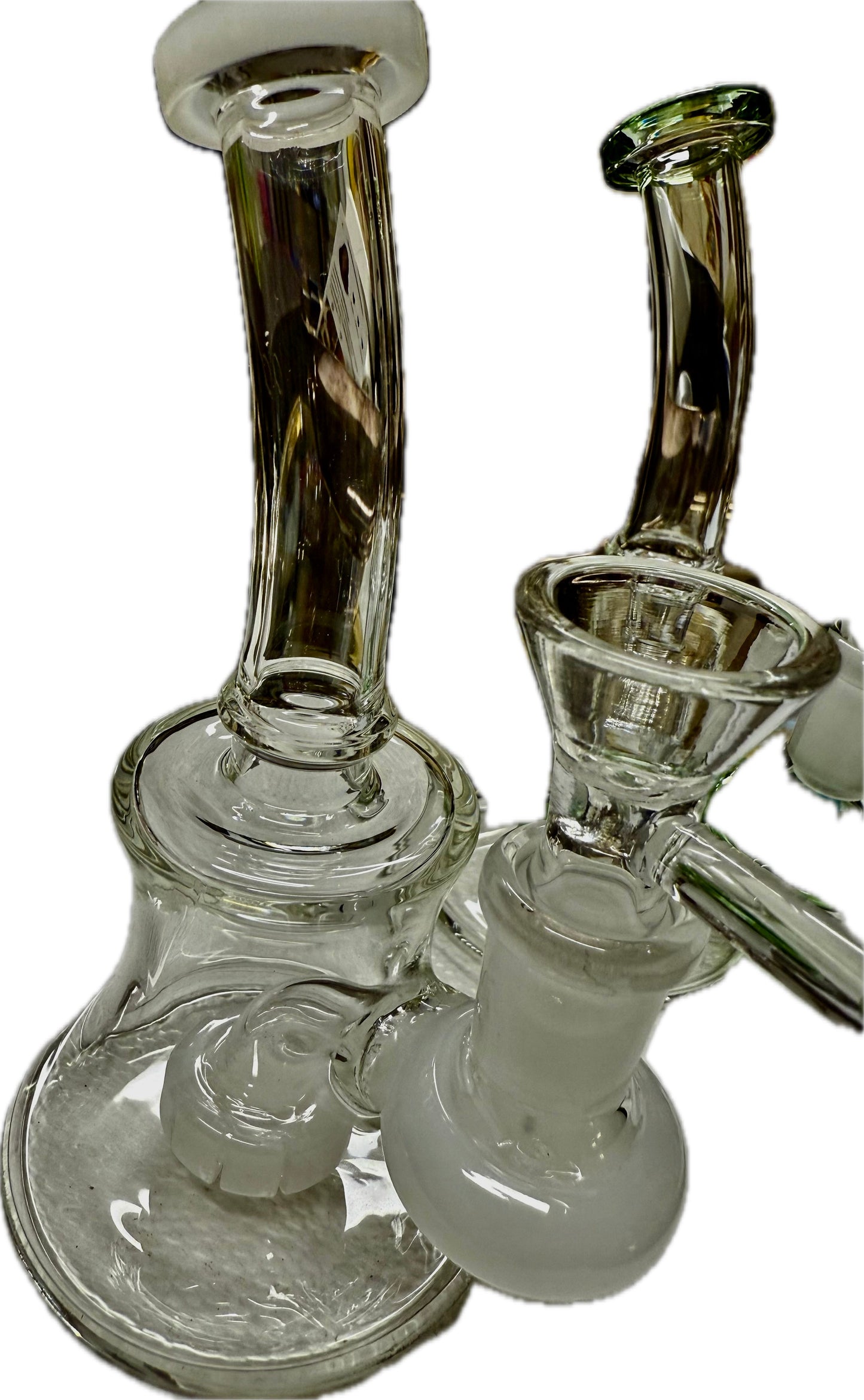 Ripkitty 7” Conical Bong Percolator Color Shower with 14mm Male Bowl