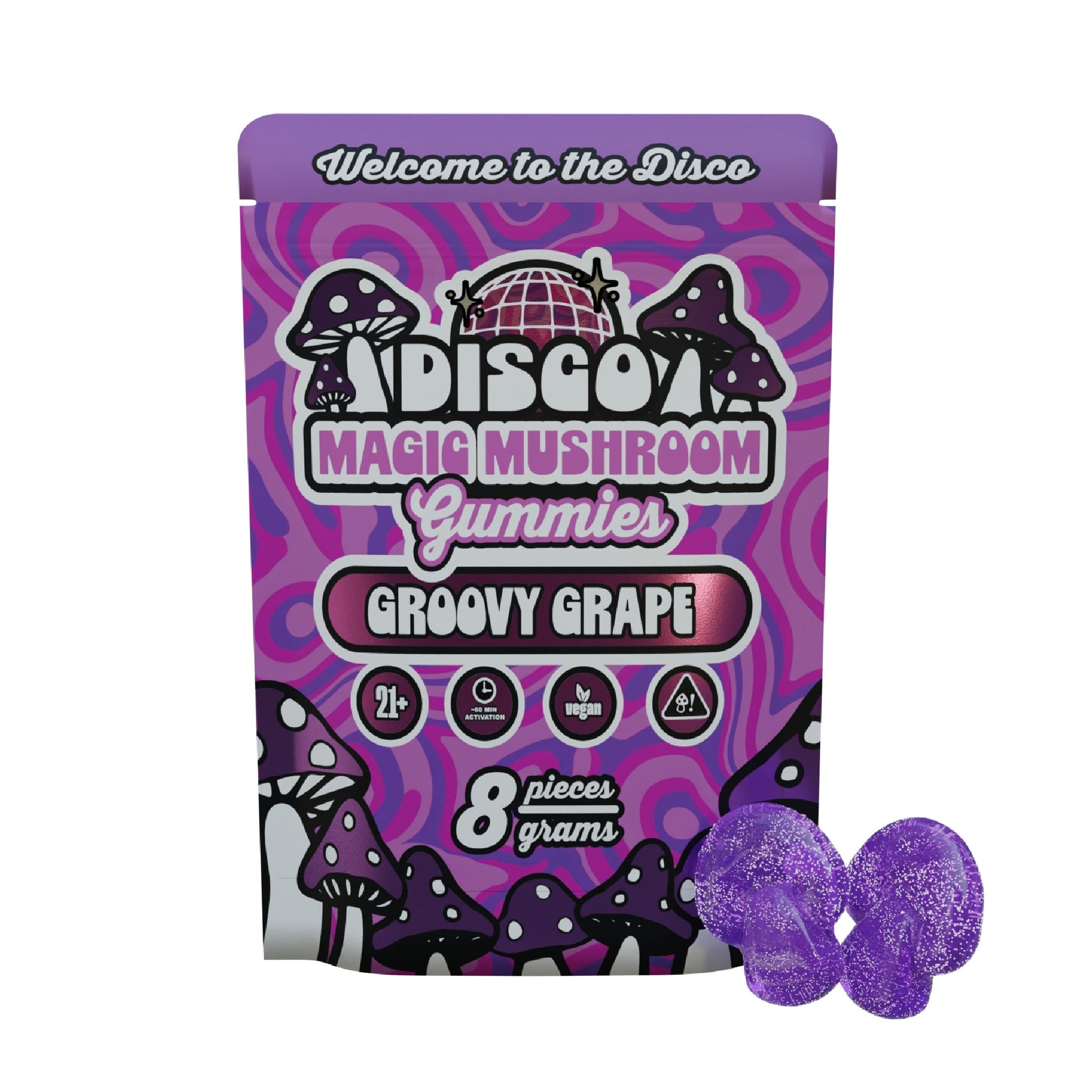Disco Magic Mushroom Gummies 8000mg 8ct
